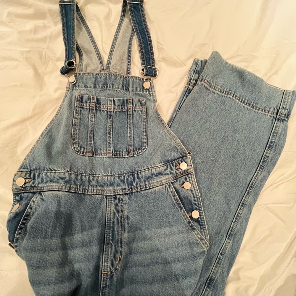 NWOT Blue Denim Adustable Overalls size XS never worn